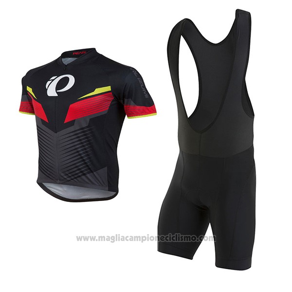 2017 Abbigliamento Ciclismo Pearl Izumi Rosso e Nero Manica Corta e Salopette